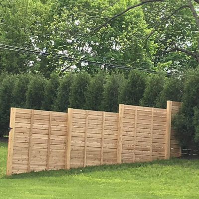 cedar fence by West Stamford Fence