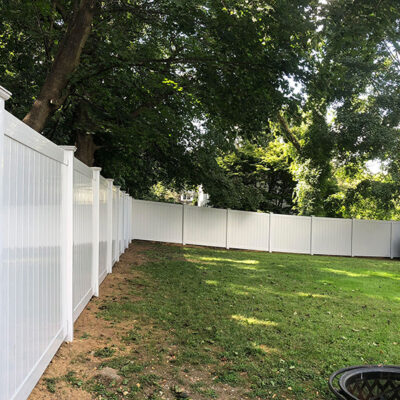 vinyl fence by West Stamford Fence